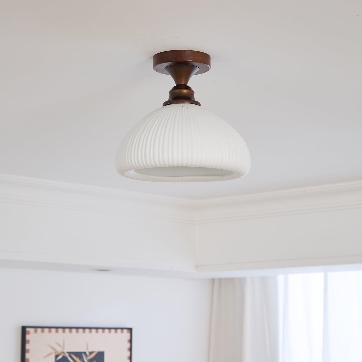 Alveneth Premium Nordic Art Glass Ceiling Lamp