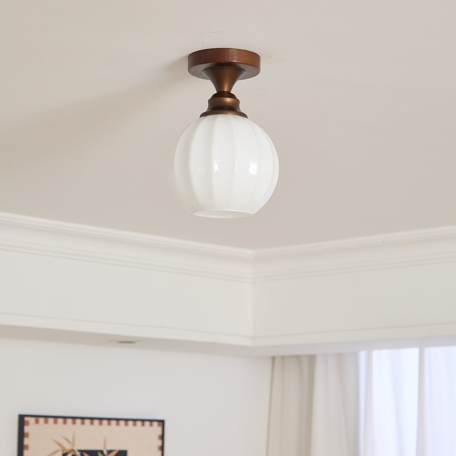 Alveneth Premium Nordic Art Glass Ceiling Lamp