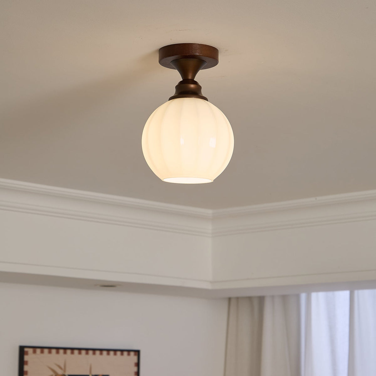 Alveneth Premium Nordic Art Glass Ceiling Lamp