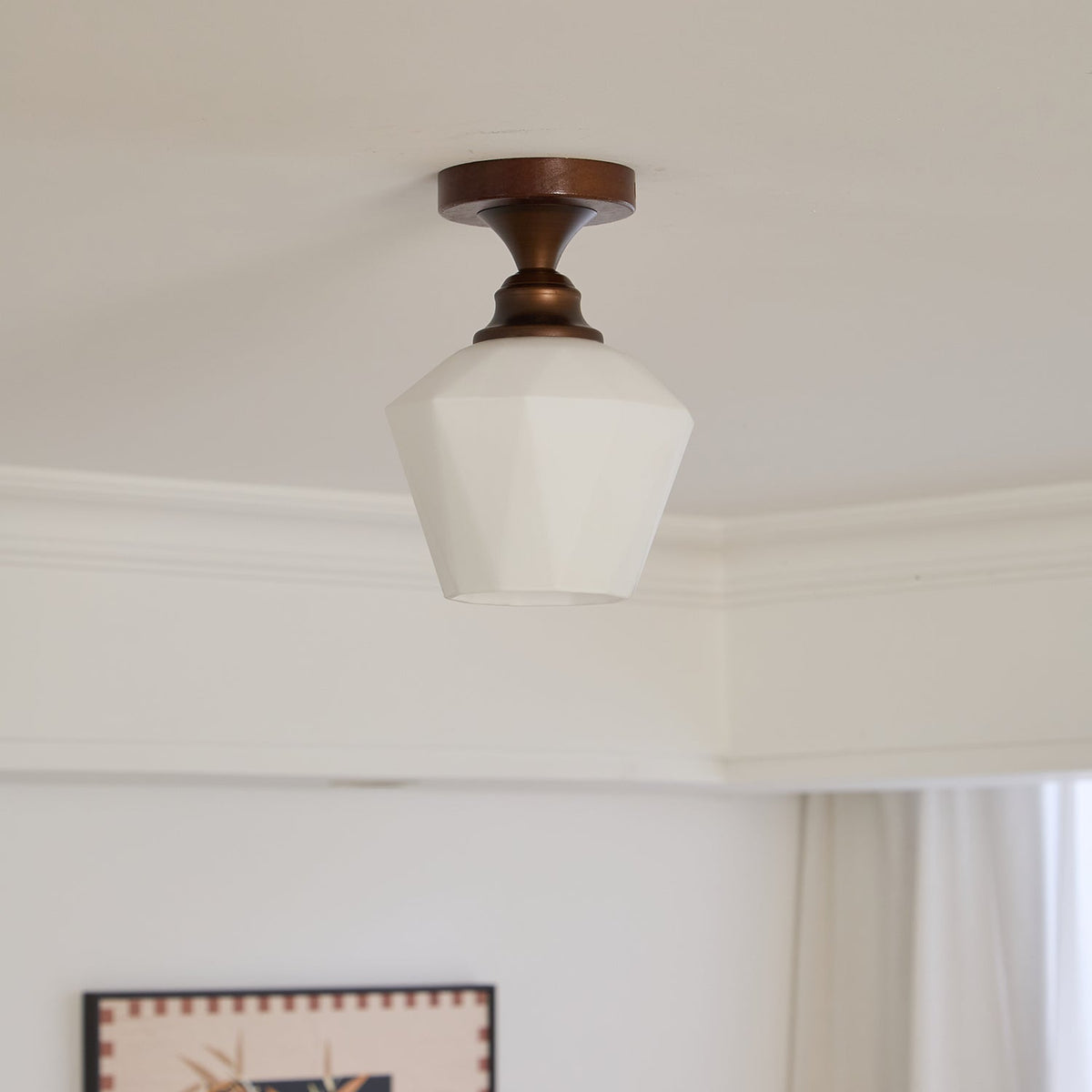 Alveneth Premium Nordic Art Glass Ceiling Lamp