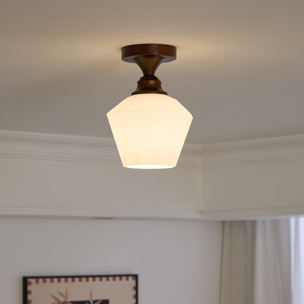 Alveneth Premium Nordic Art Glass Ceiling Lamp