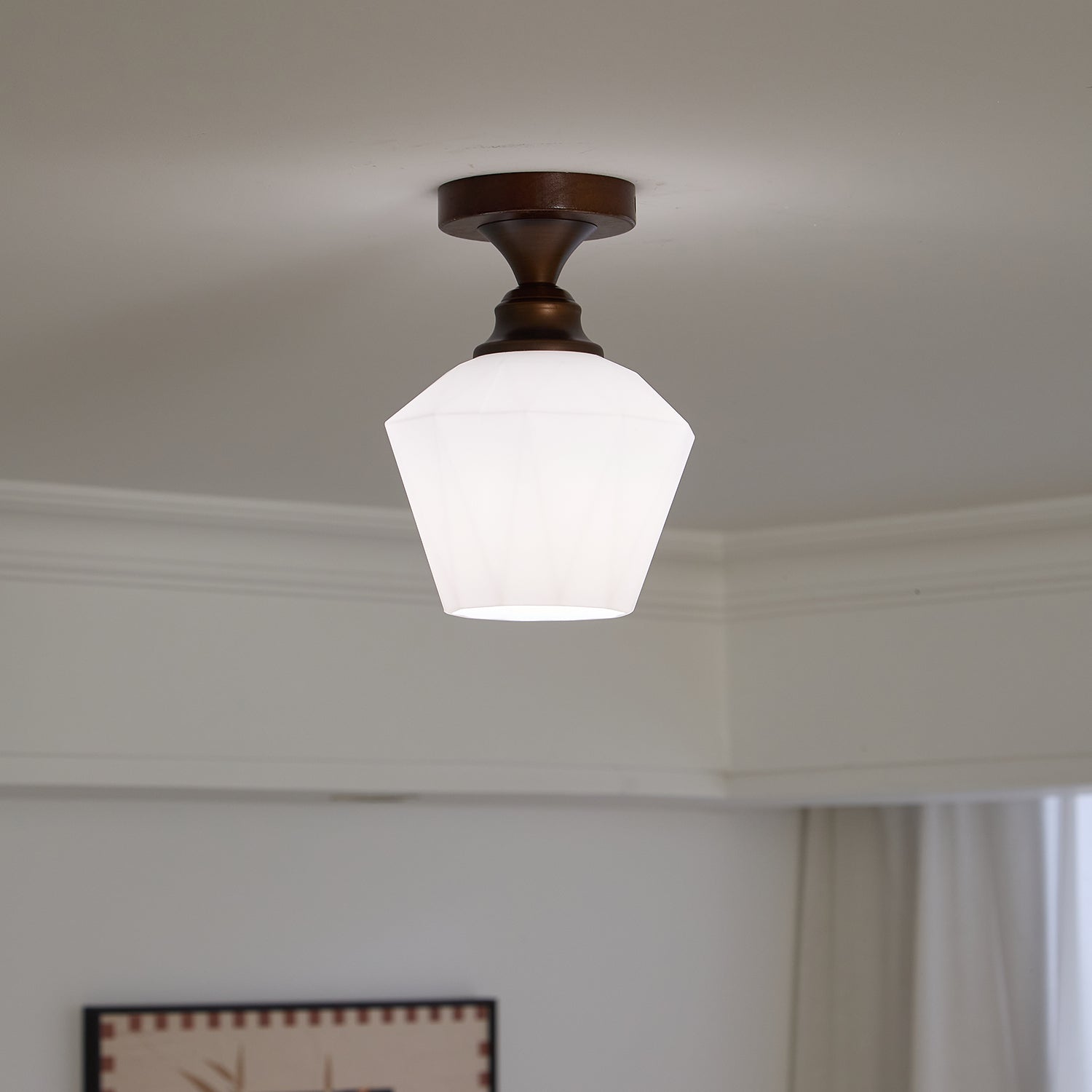 Alveneth Premium Nordic Art Glass Ceiling Lamp