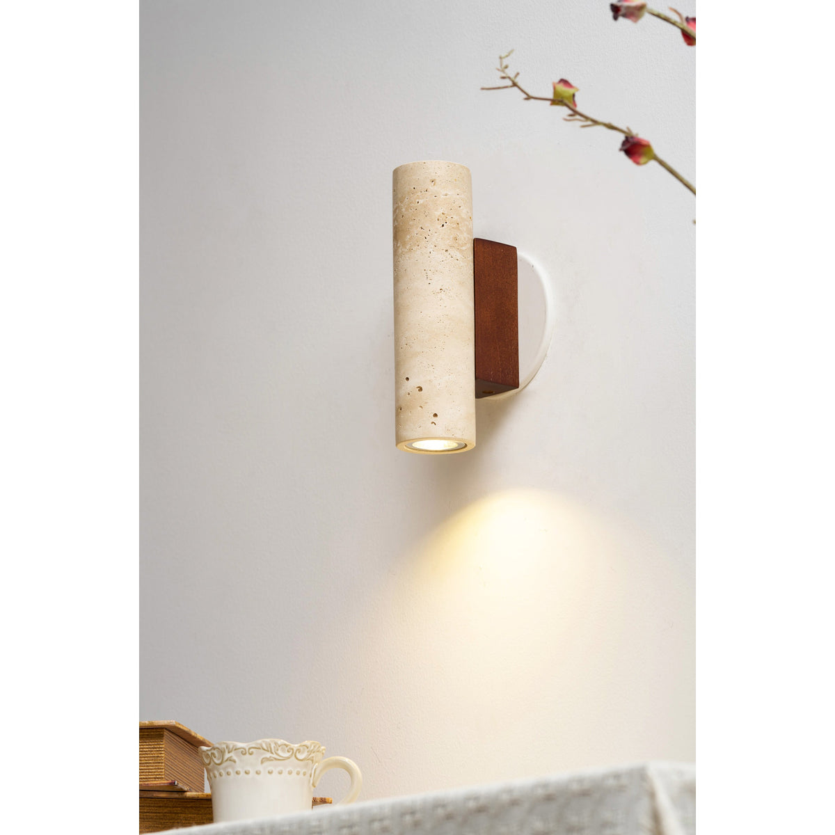 Norenina Travertine Wall Lamp