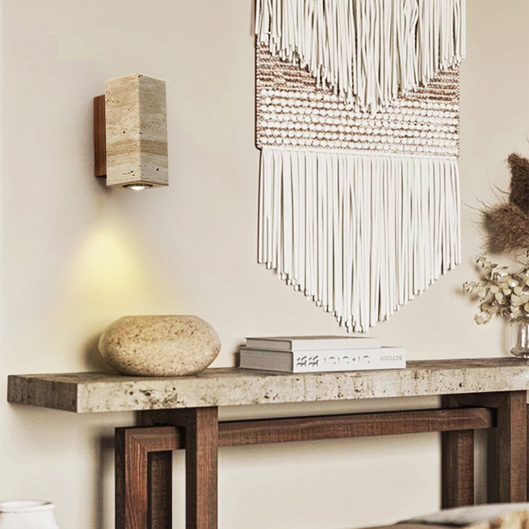 Norenina Travertine Wall Lamp