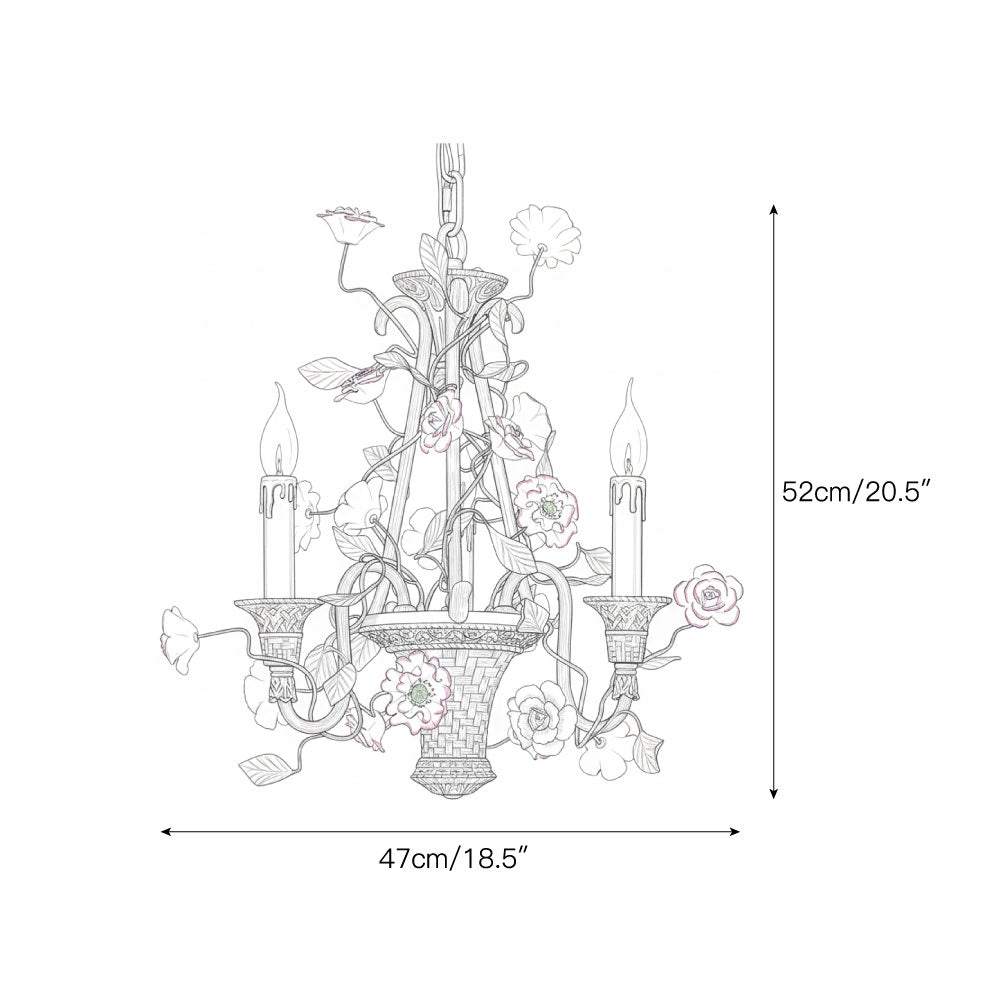 Corisande Flowers Chandelier
