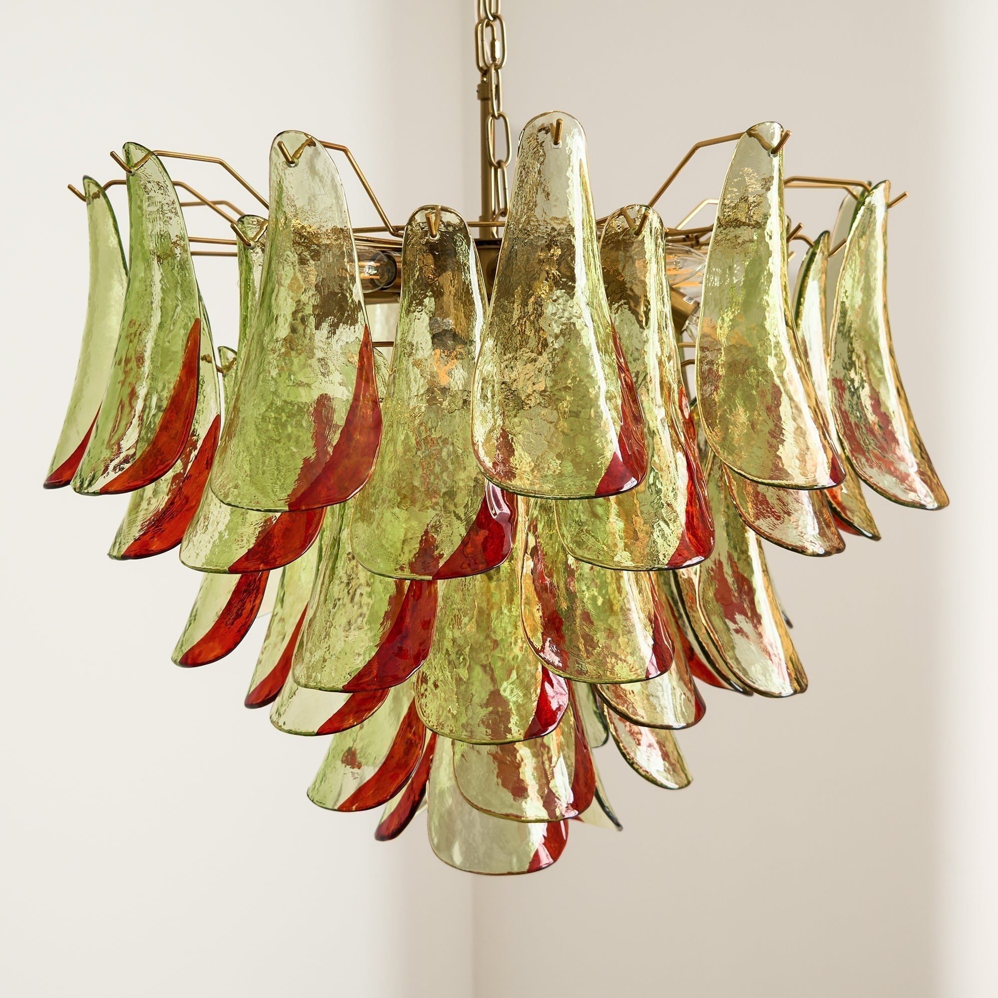 Celoraria Chandelier Murano Glass Petal Elegant