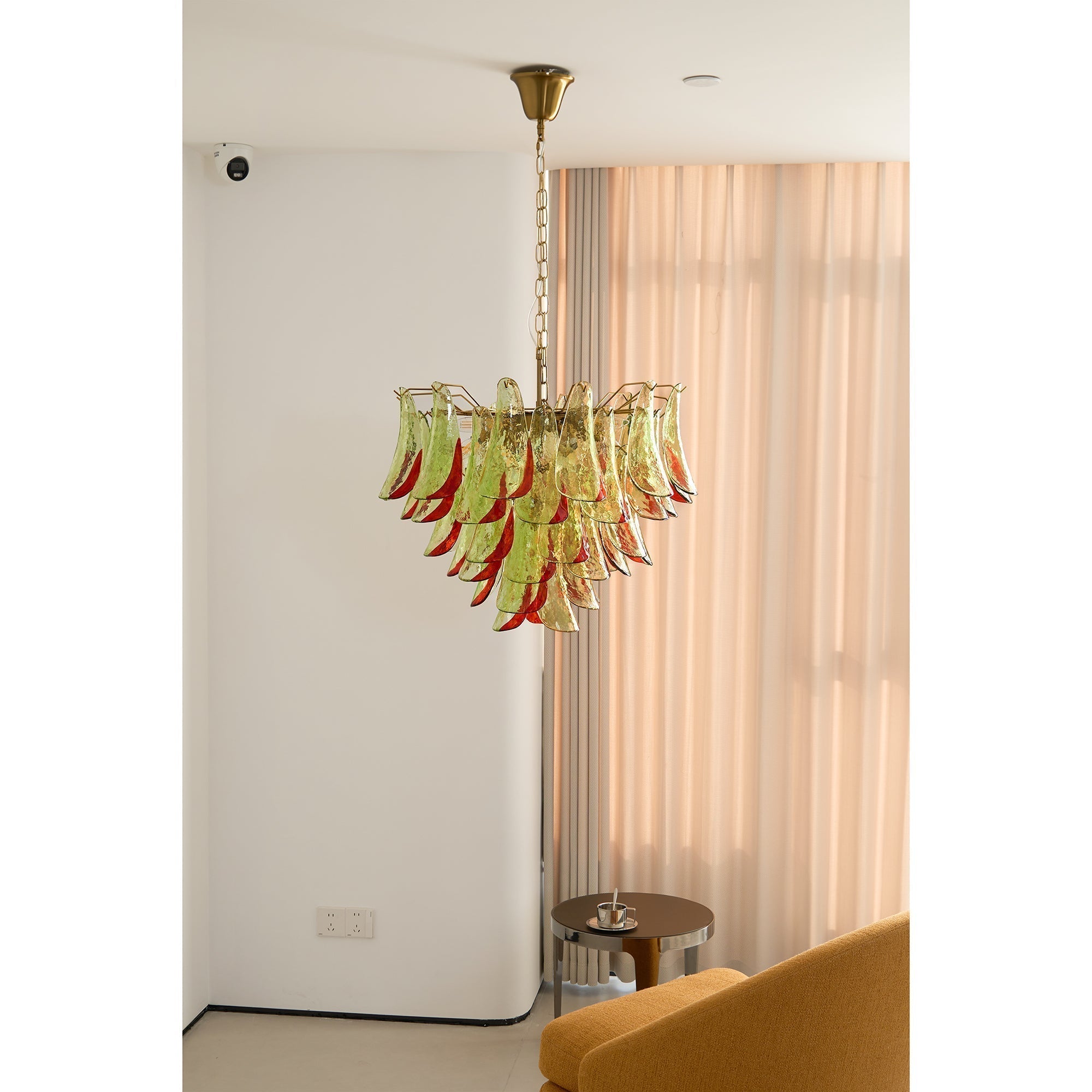 Celoraria Chandelier Murano Glass Petal Elegant