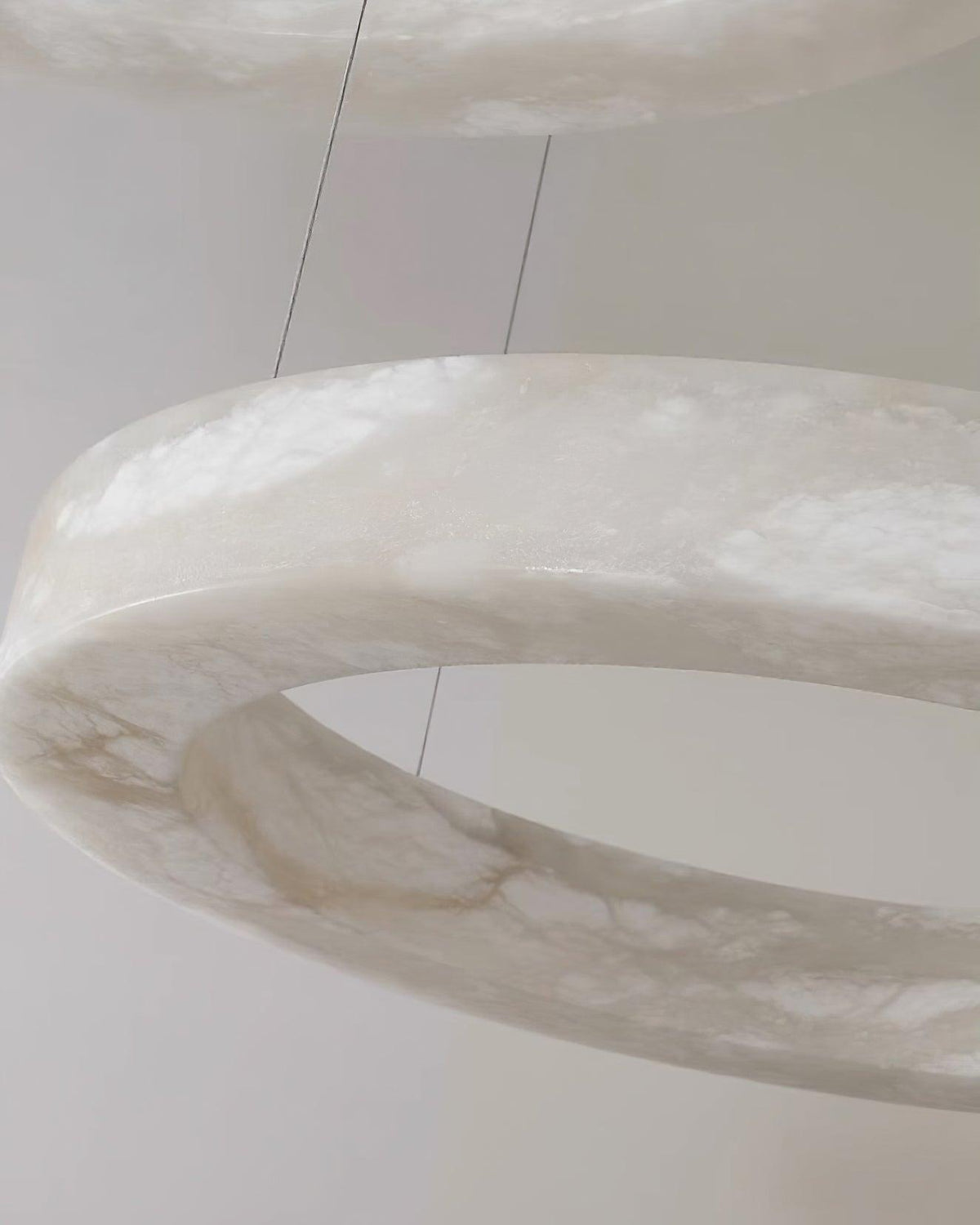 Vaelen Alabaster Multi-Ring Pendant Light