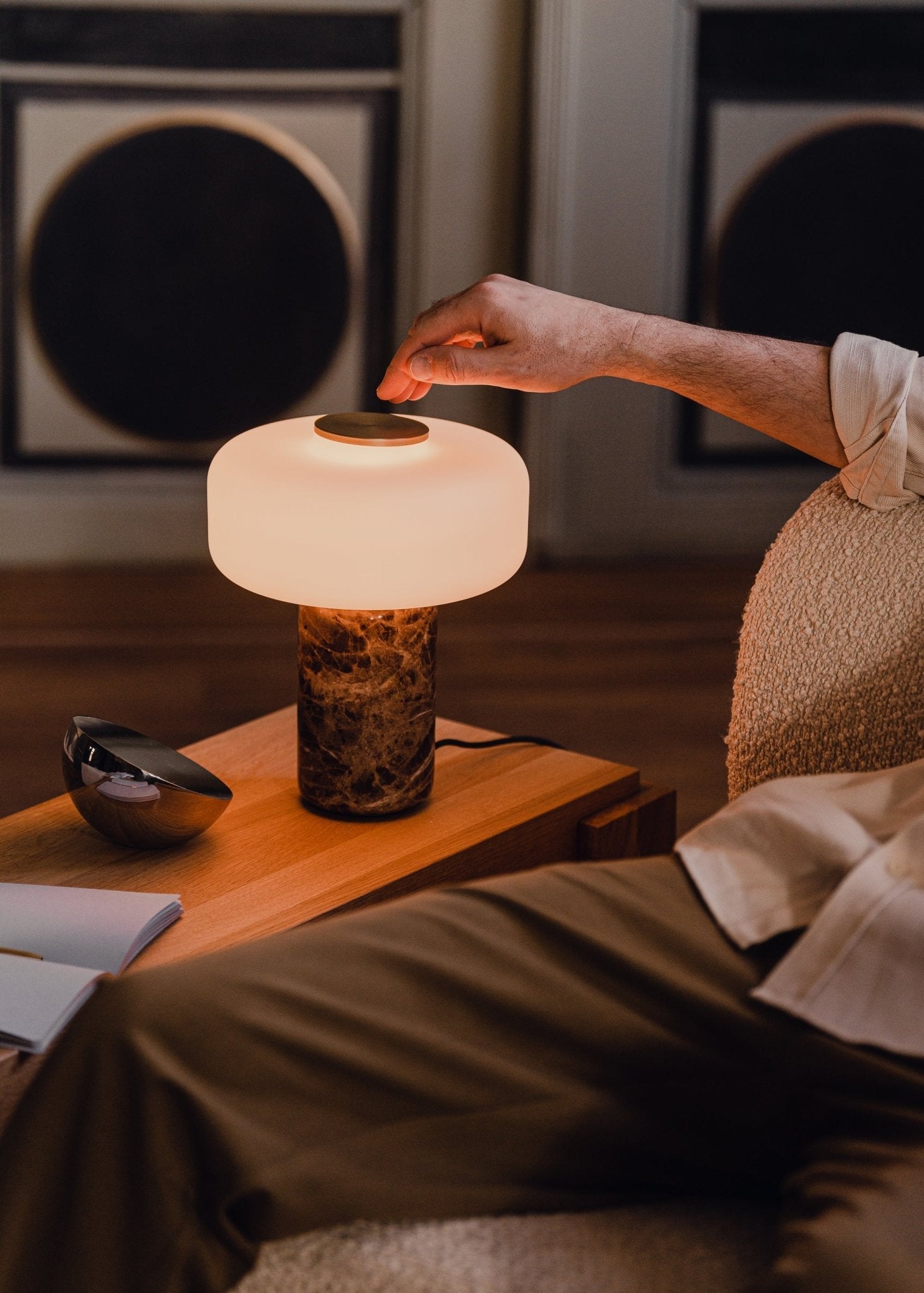 Orinshire Rechargeable Marble Table Lamp
