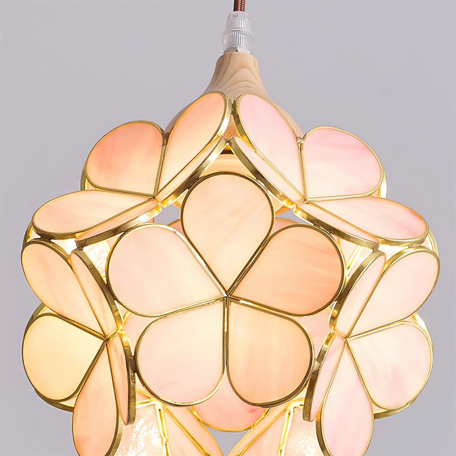 Velina Pink Petal Pendant Light - Neutral Decor