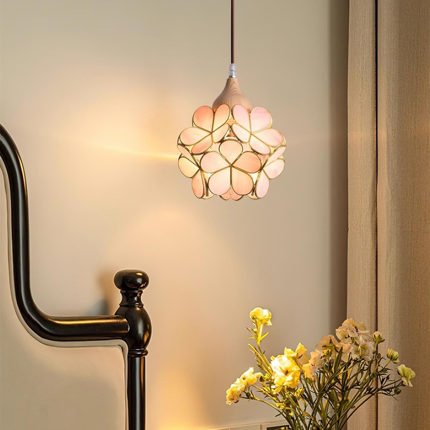 Velina Pink Petal Pendant Light - Neutral Decor