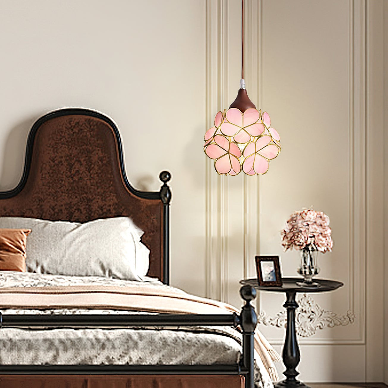 Velina Pink Petal Pendant Light - Neutral Decor