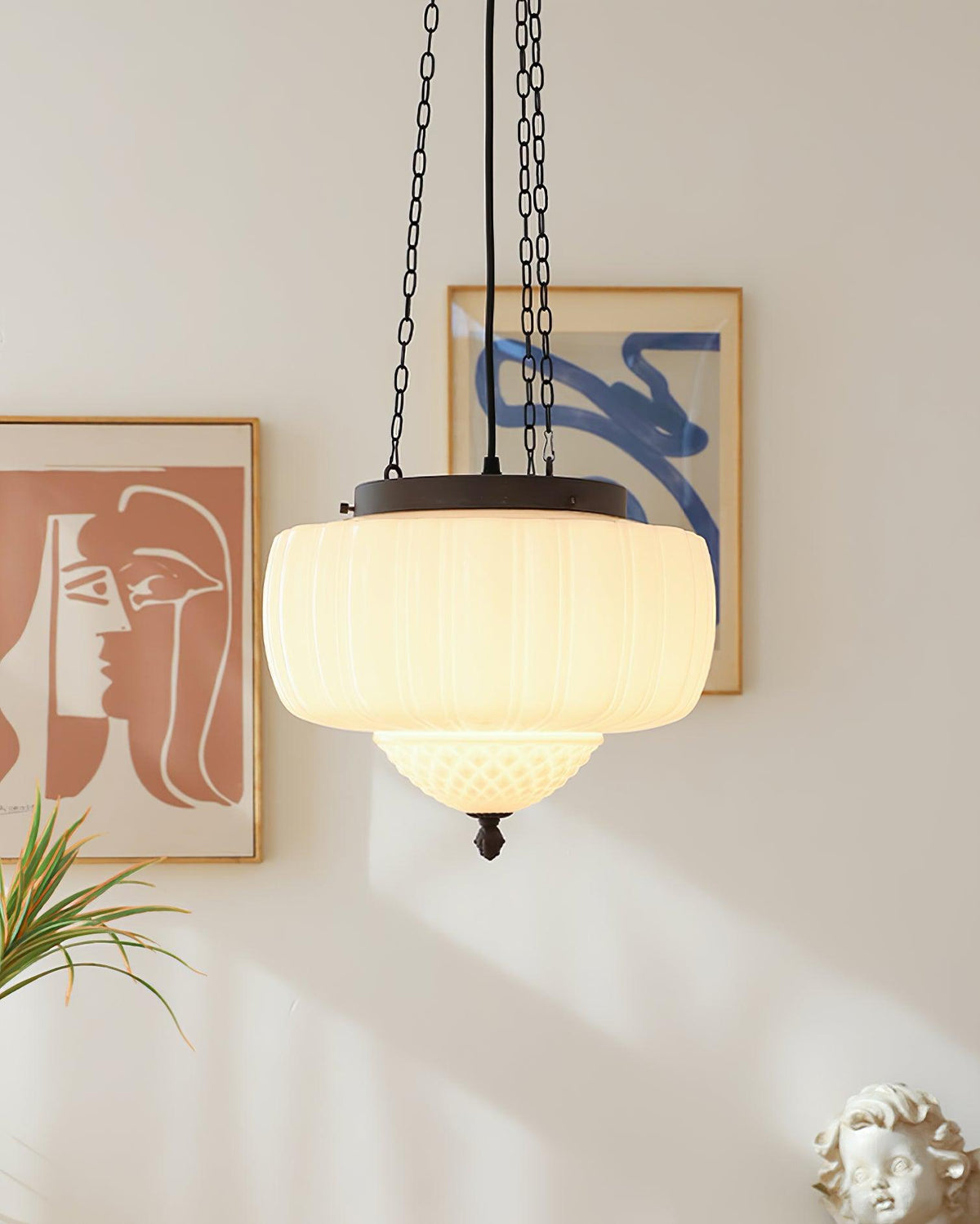 Yara Contemporary Glass Pendant Light