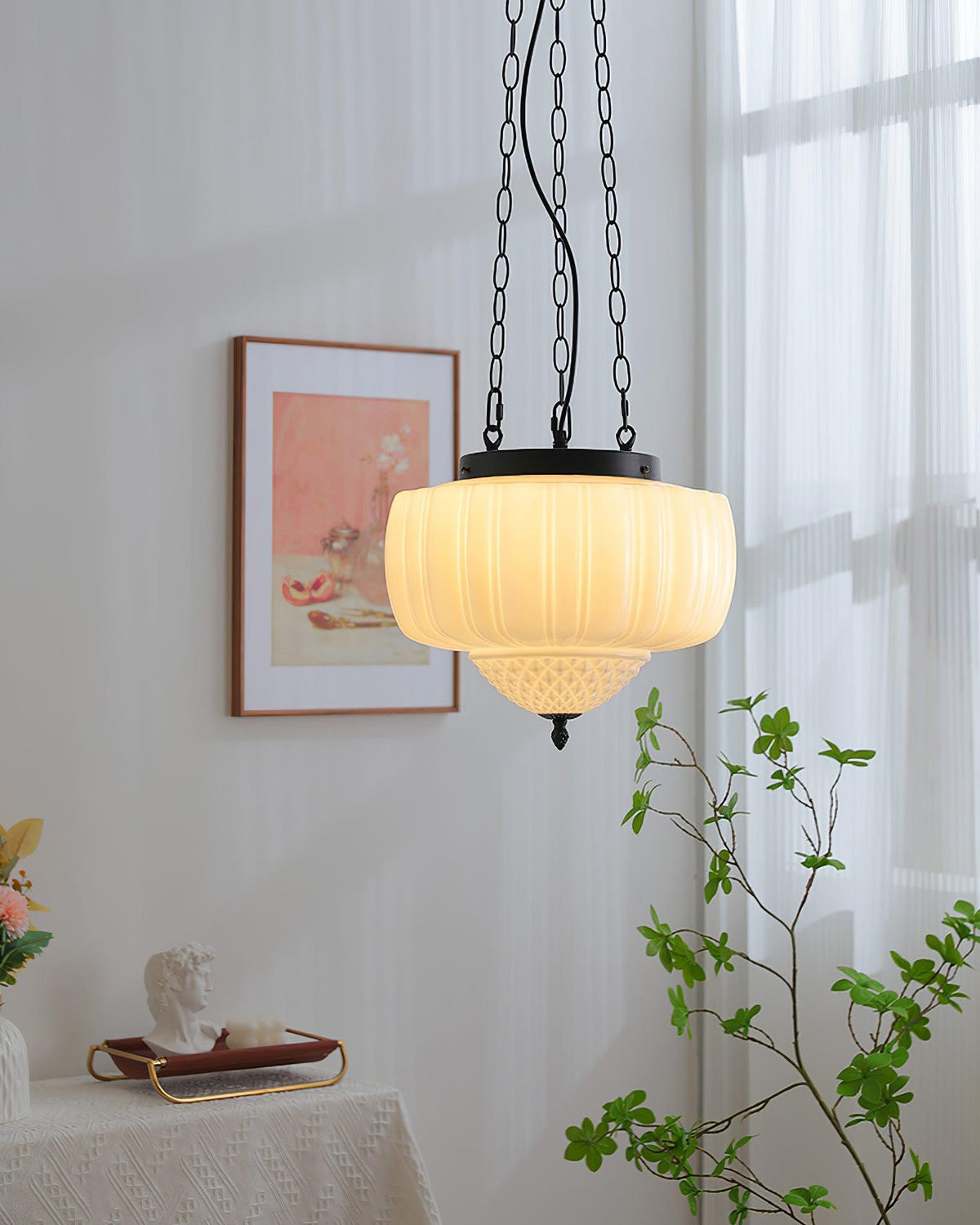 Yara Contemporary Glass Pendant Light