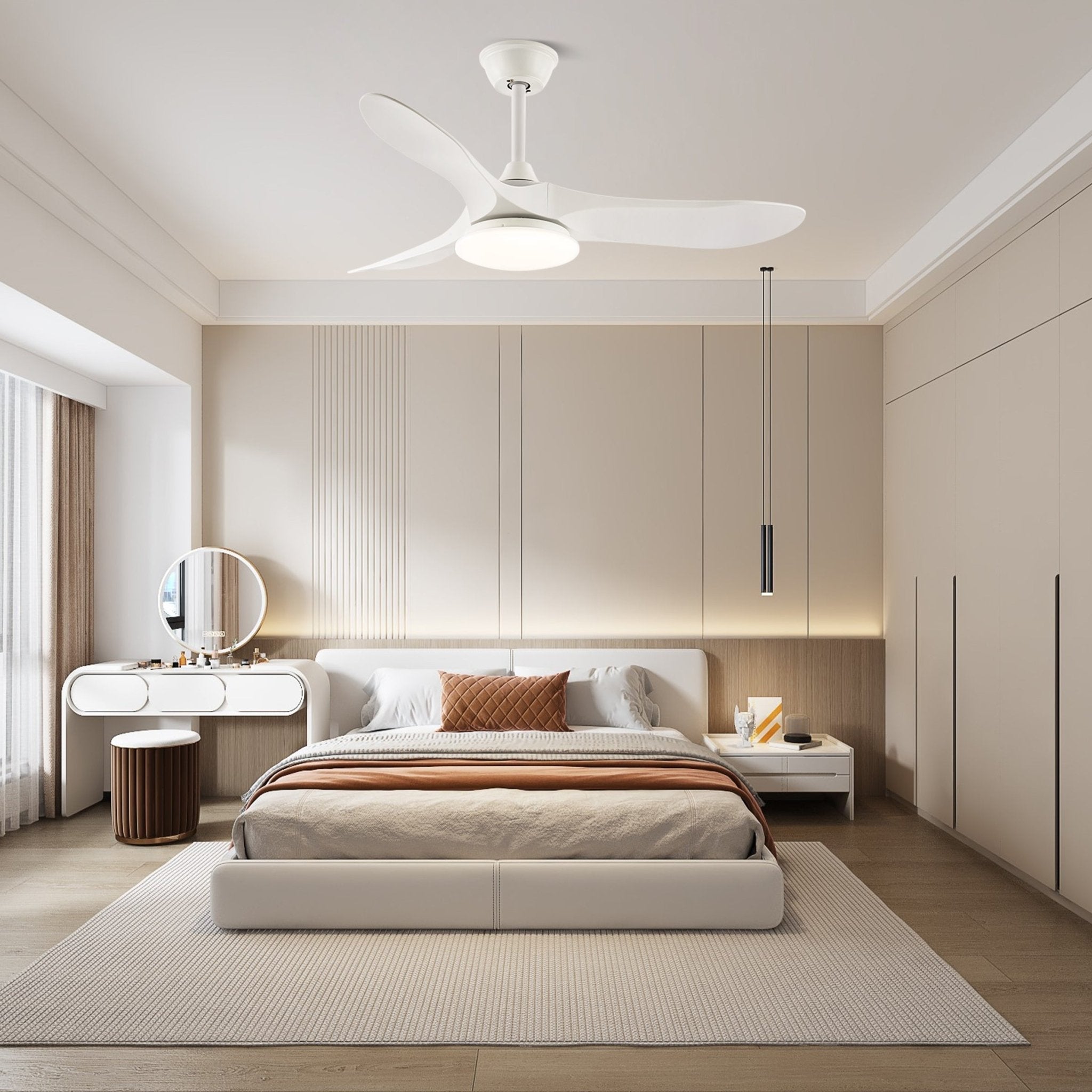 Velix Modern Wood Ceiling Fan Light