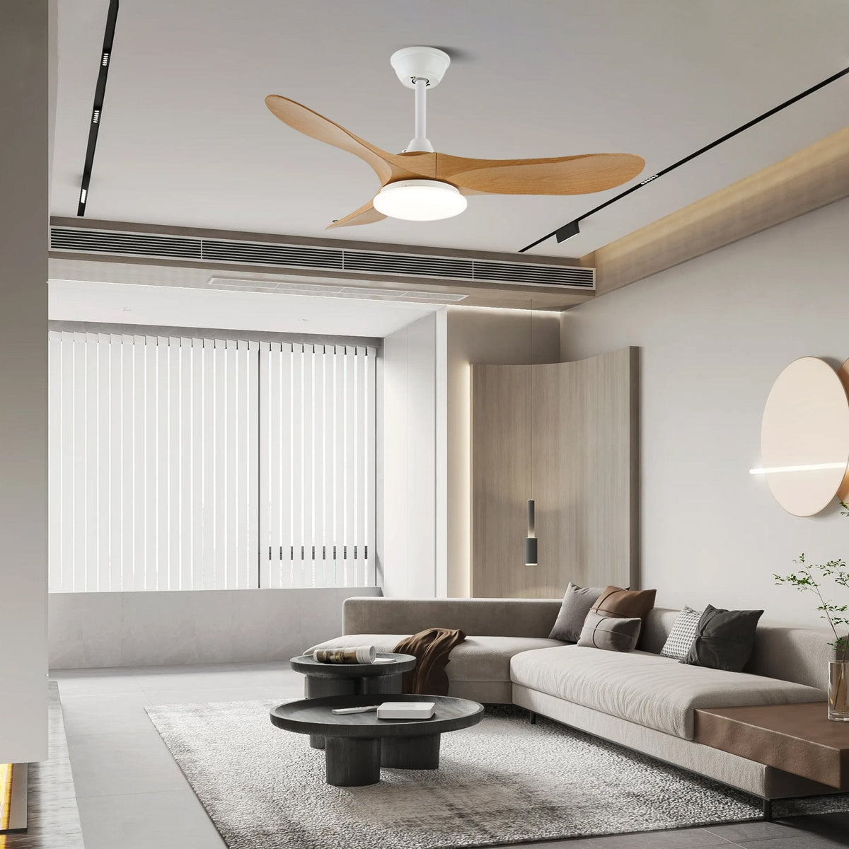 Oriken Minimalist Ceiling Fan Light