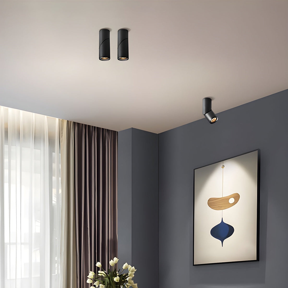 Ivinir Modern Minimalist Pivot Surface Downlight Ceiling lamp