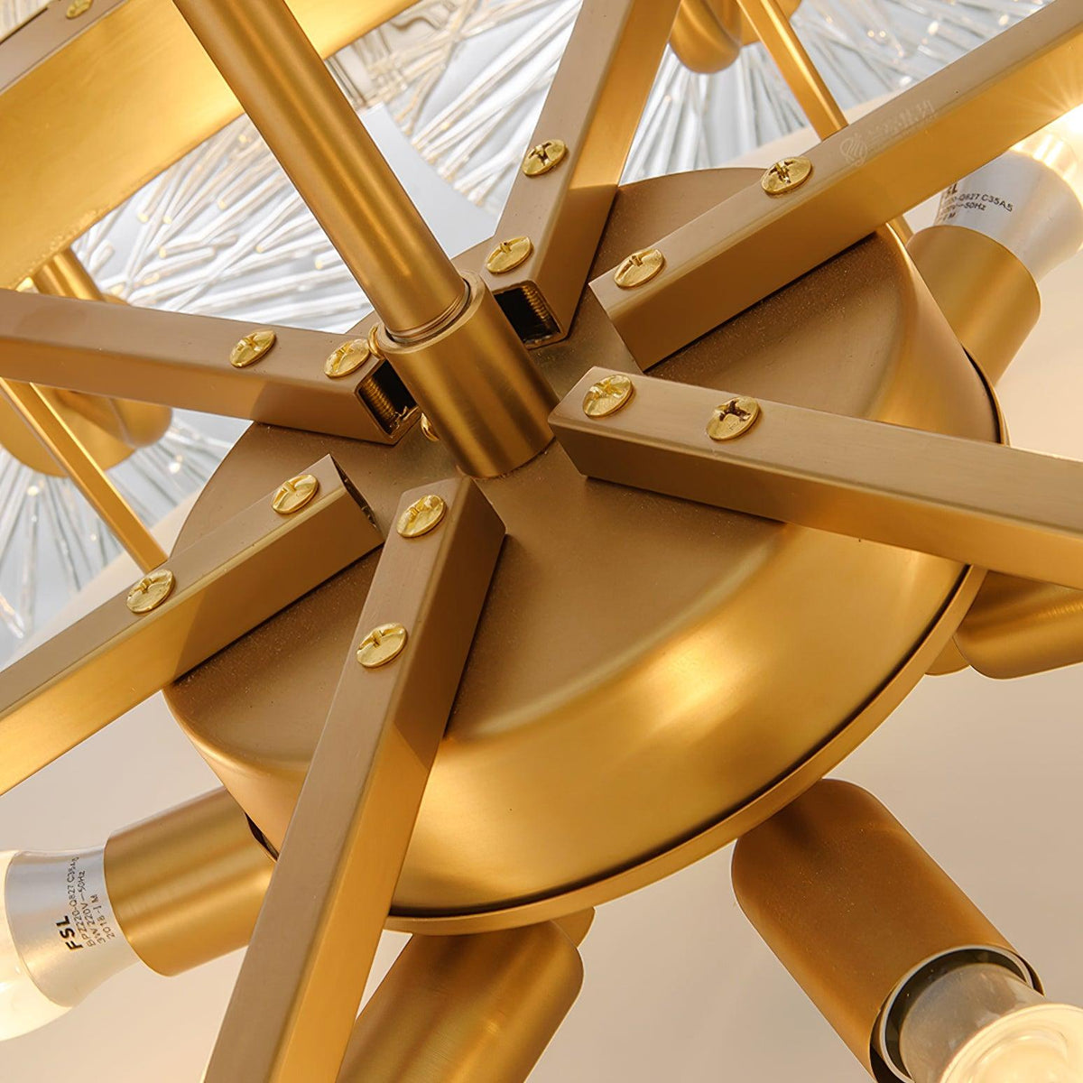 Liororiel Glass Chandelier Light