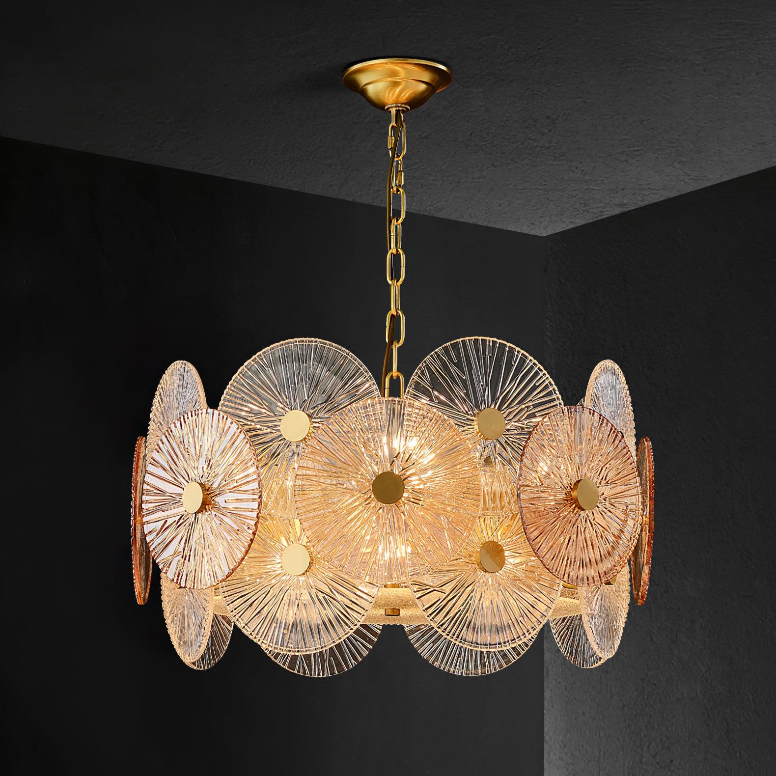 Liororiel Glass Chandelier Light