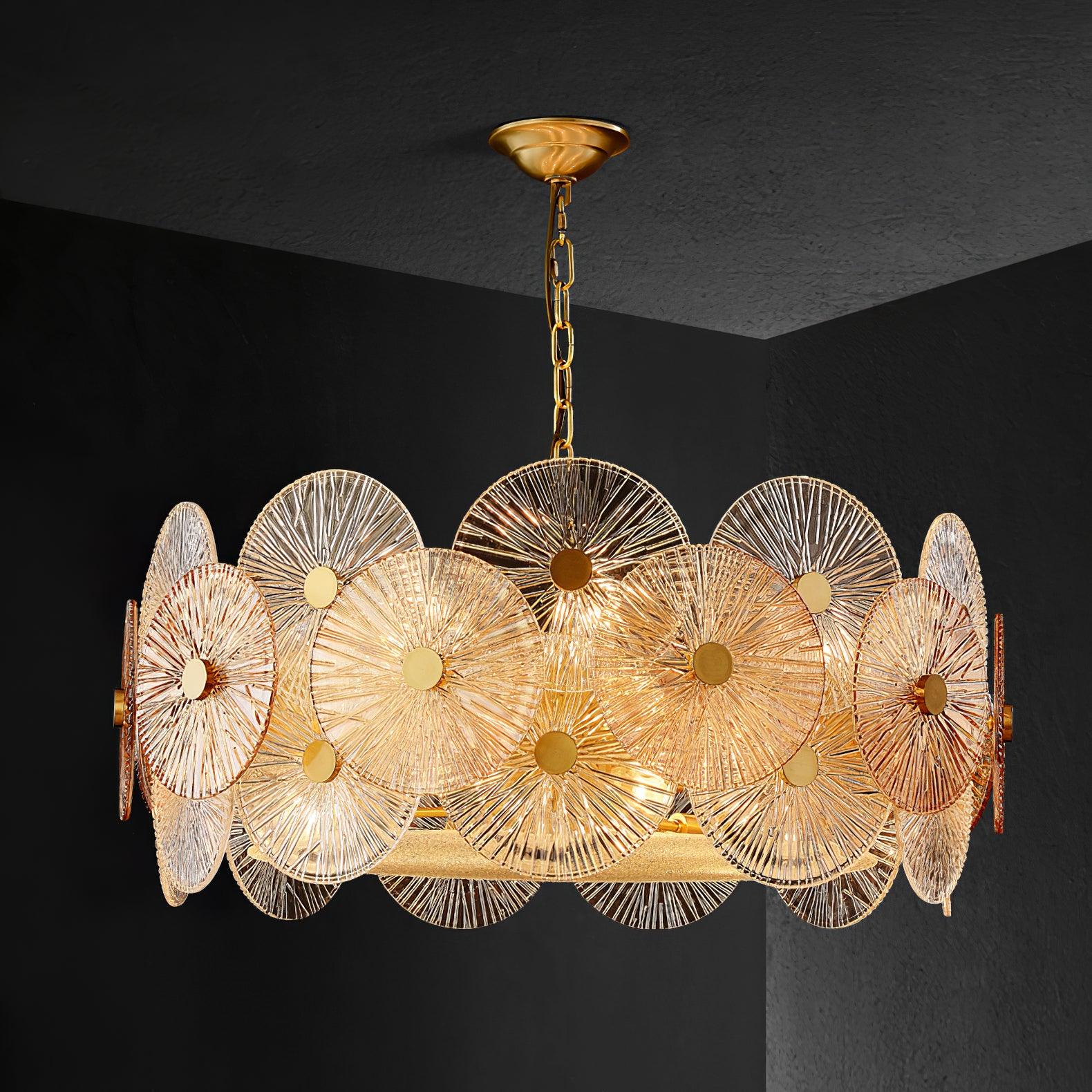 Liororiel Glass Chandelier Light
