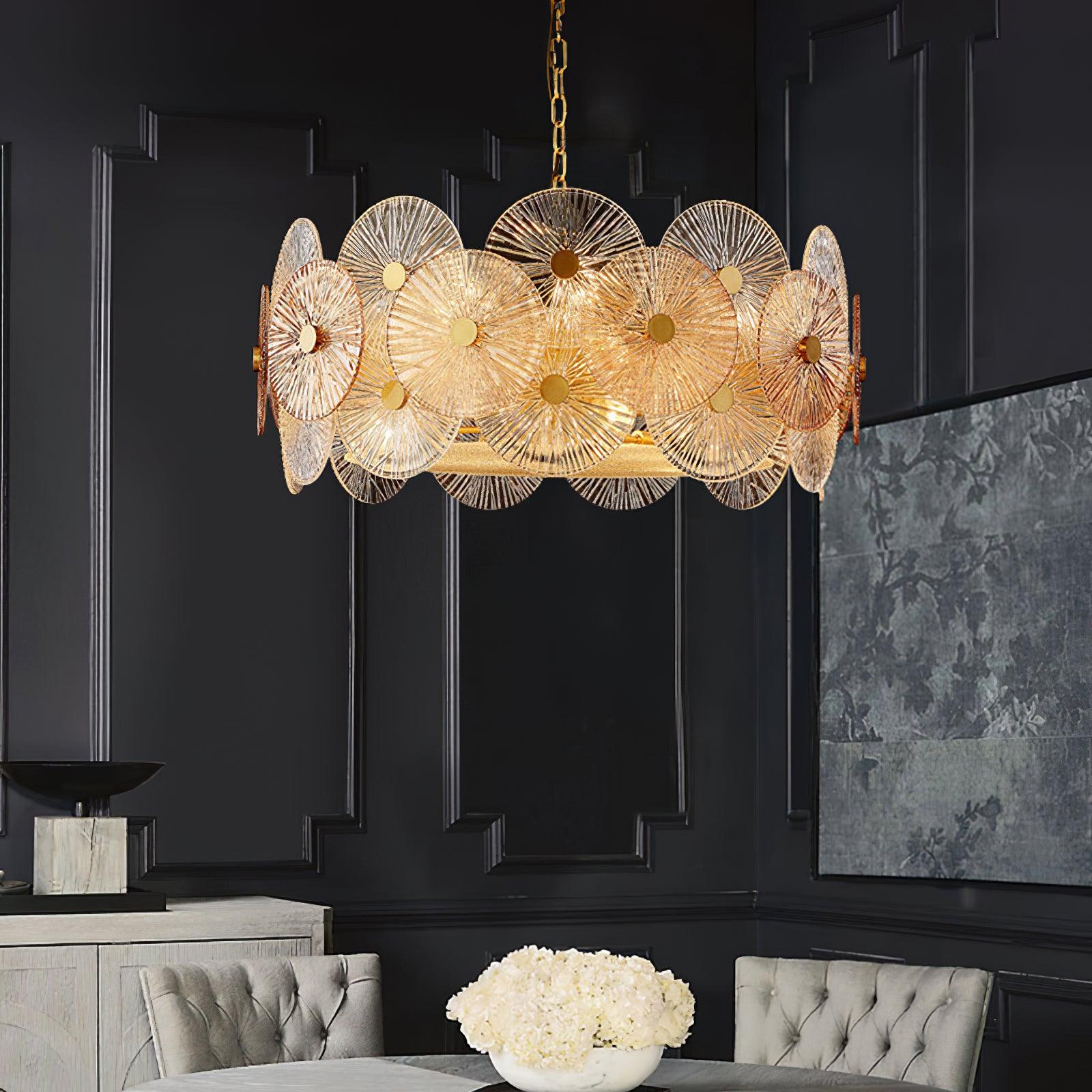 Liororiel Glass Chandelier Light