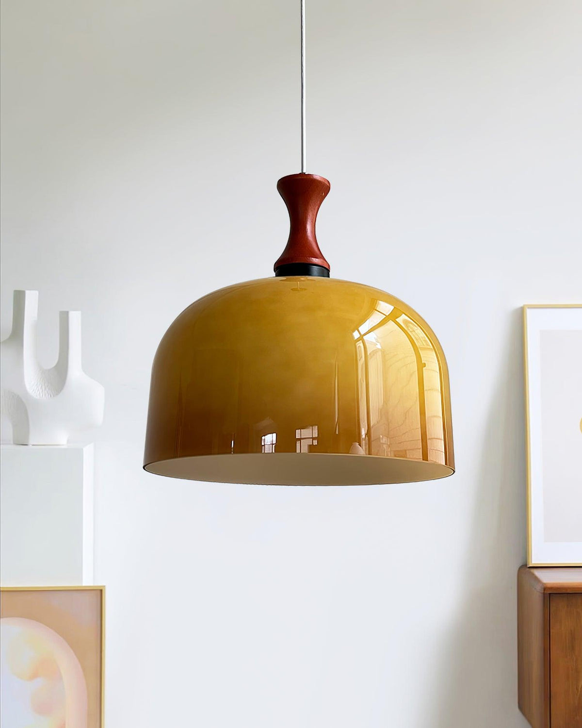 Lioraer Glass Retro Pendant Light