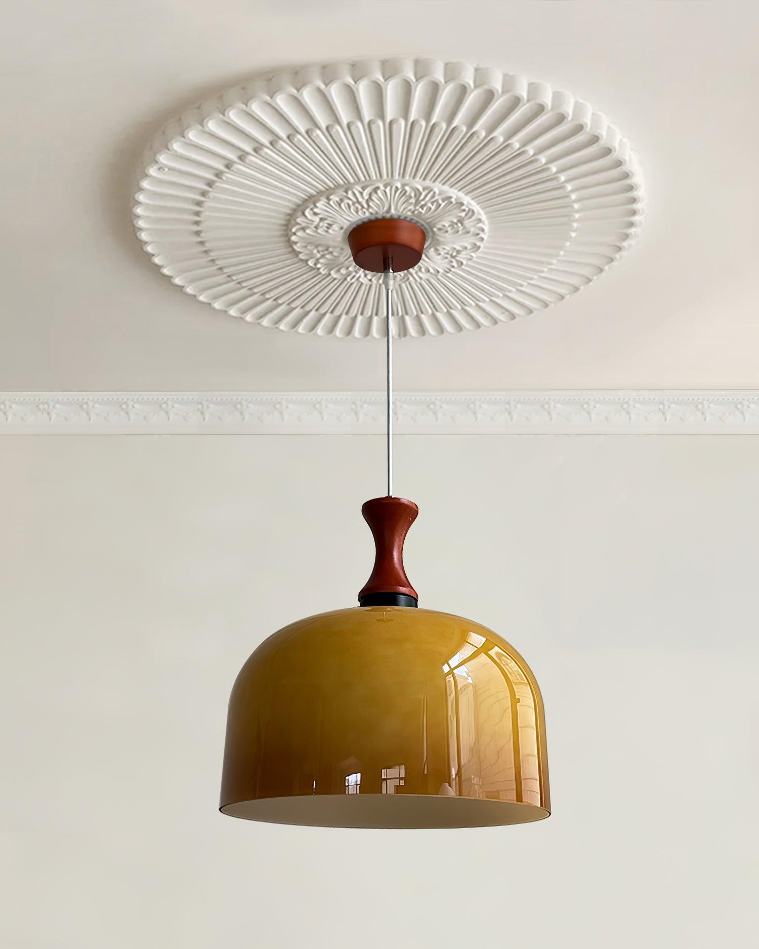 Lioraer Glass Retro Pendant Light