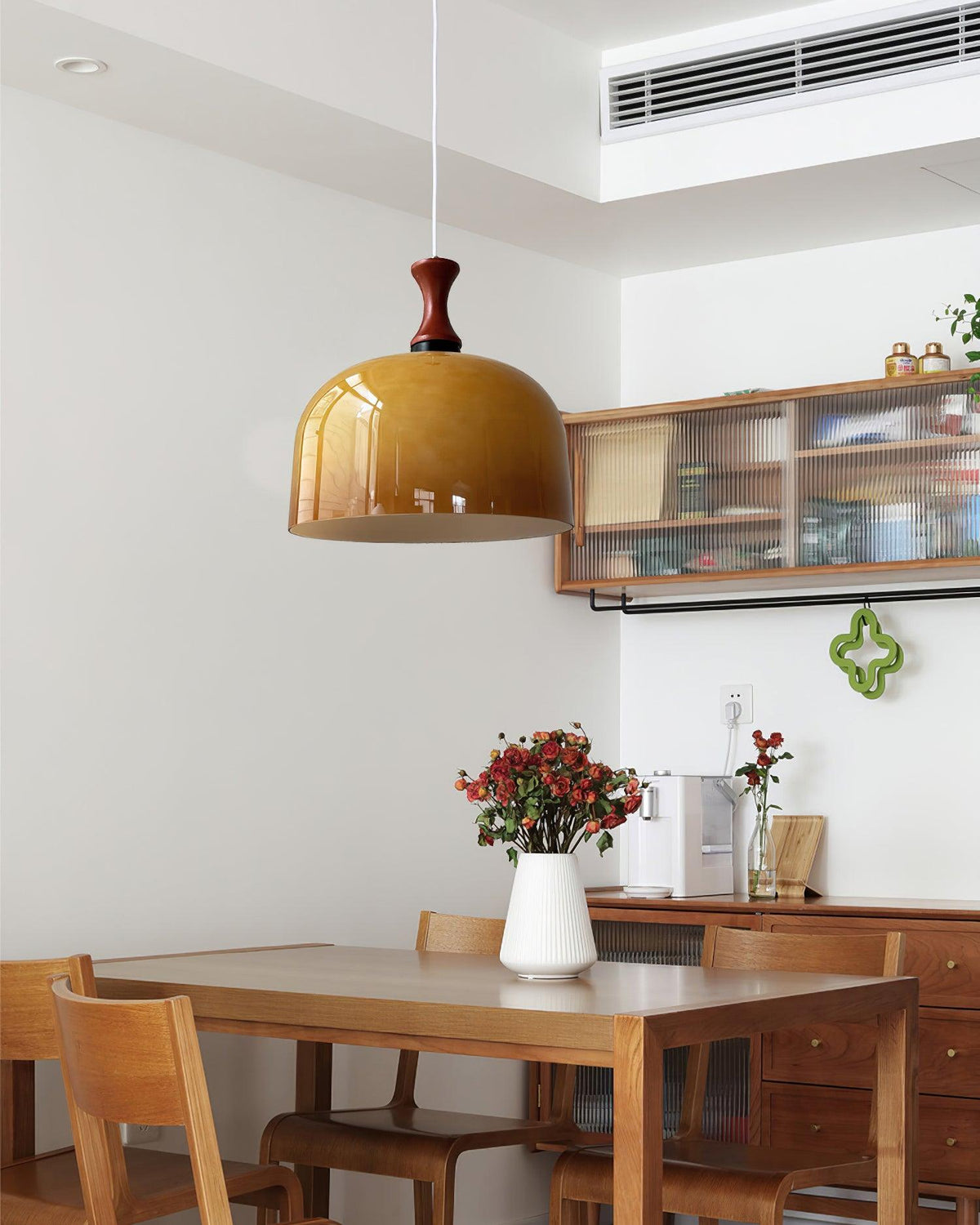 Lioraer Glass Retro Pendant Light