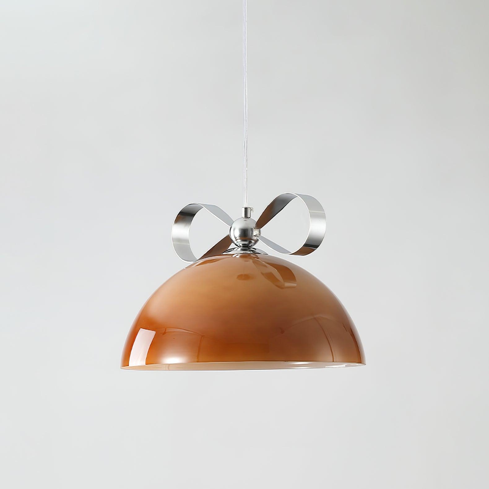 Celirina Pendant Light Glass Amber Dining