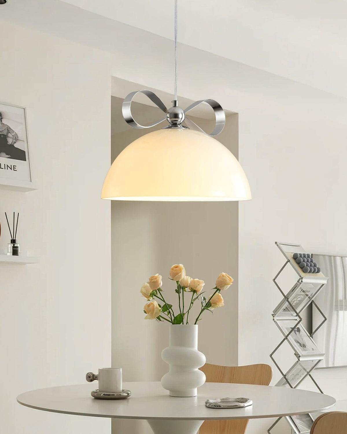 Celirina Pendant Light Glass Amber Dining