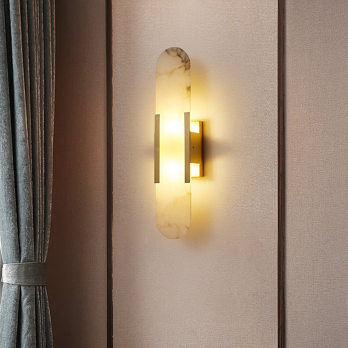 Veo Luxury Alabaster Wall Lamp - Neutral Decor