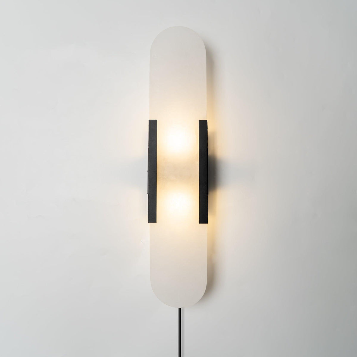 Bano Oblong Alabaster Plug Wall Light