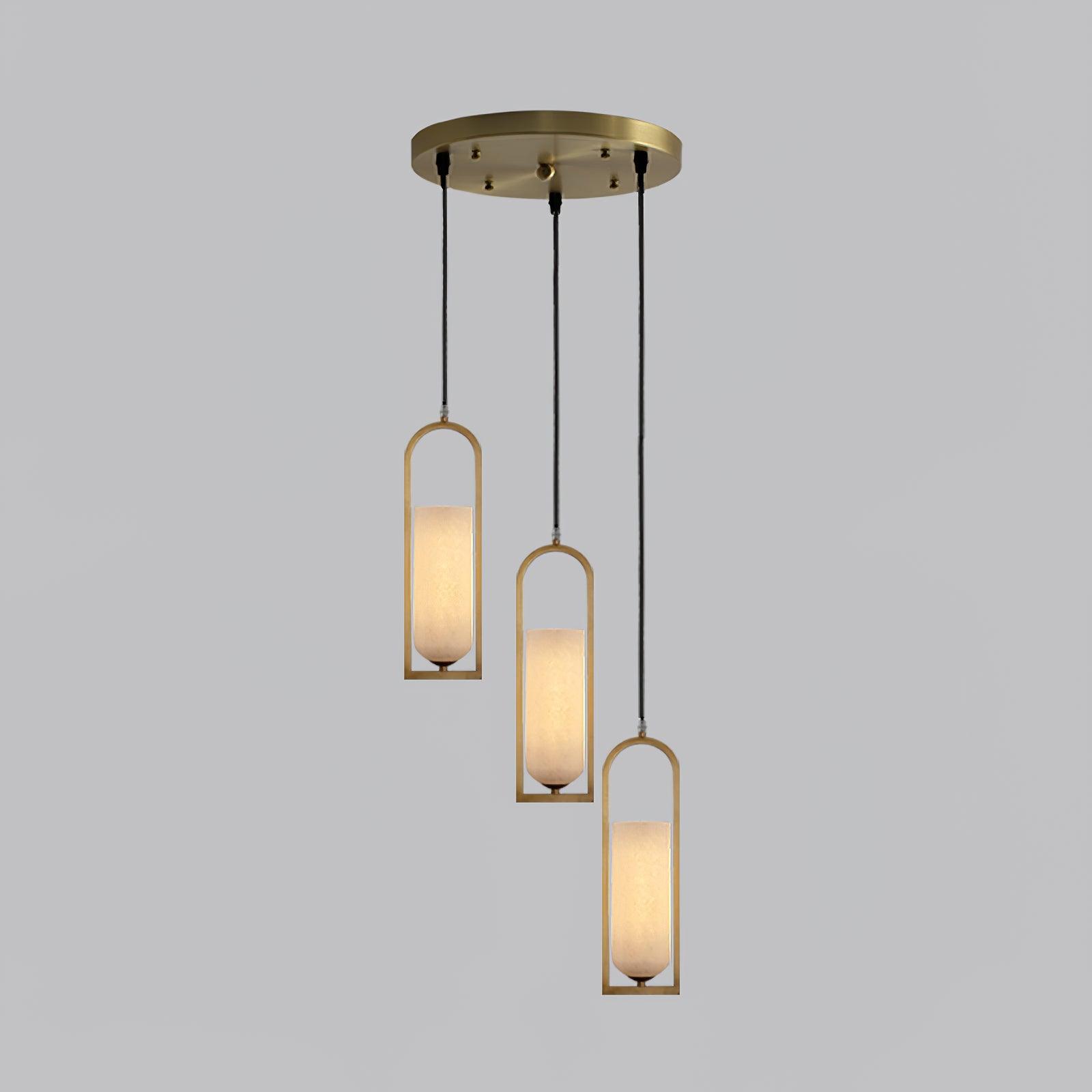 Svala Arch Alabaster Pendant Light