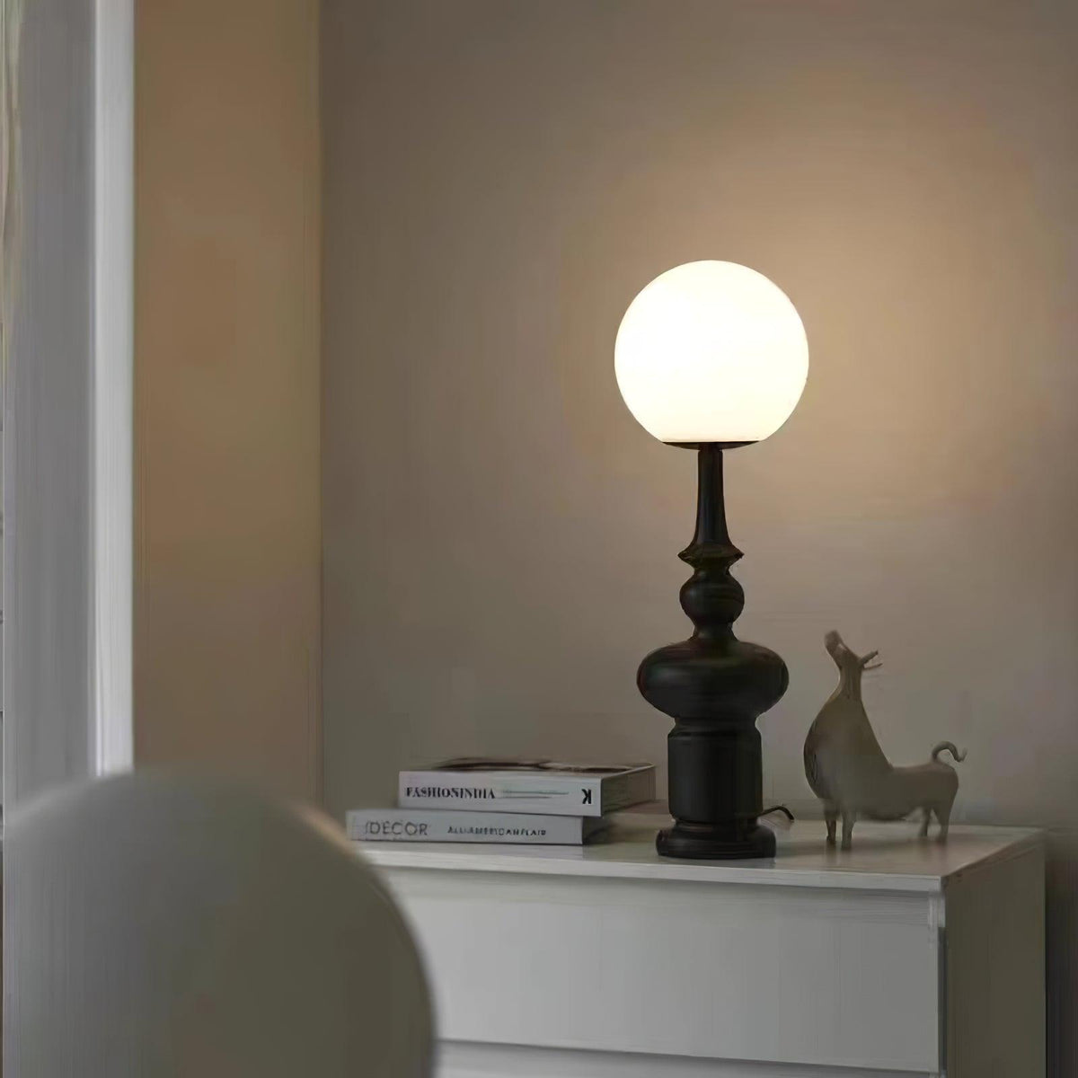 Soralise Roman Column Table Lamp