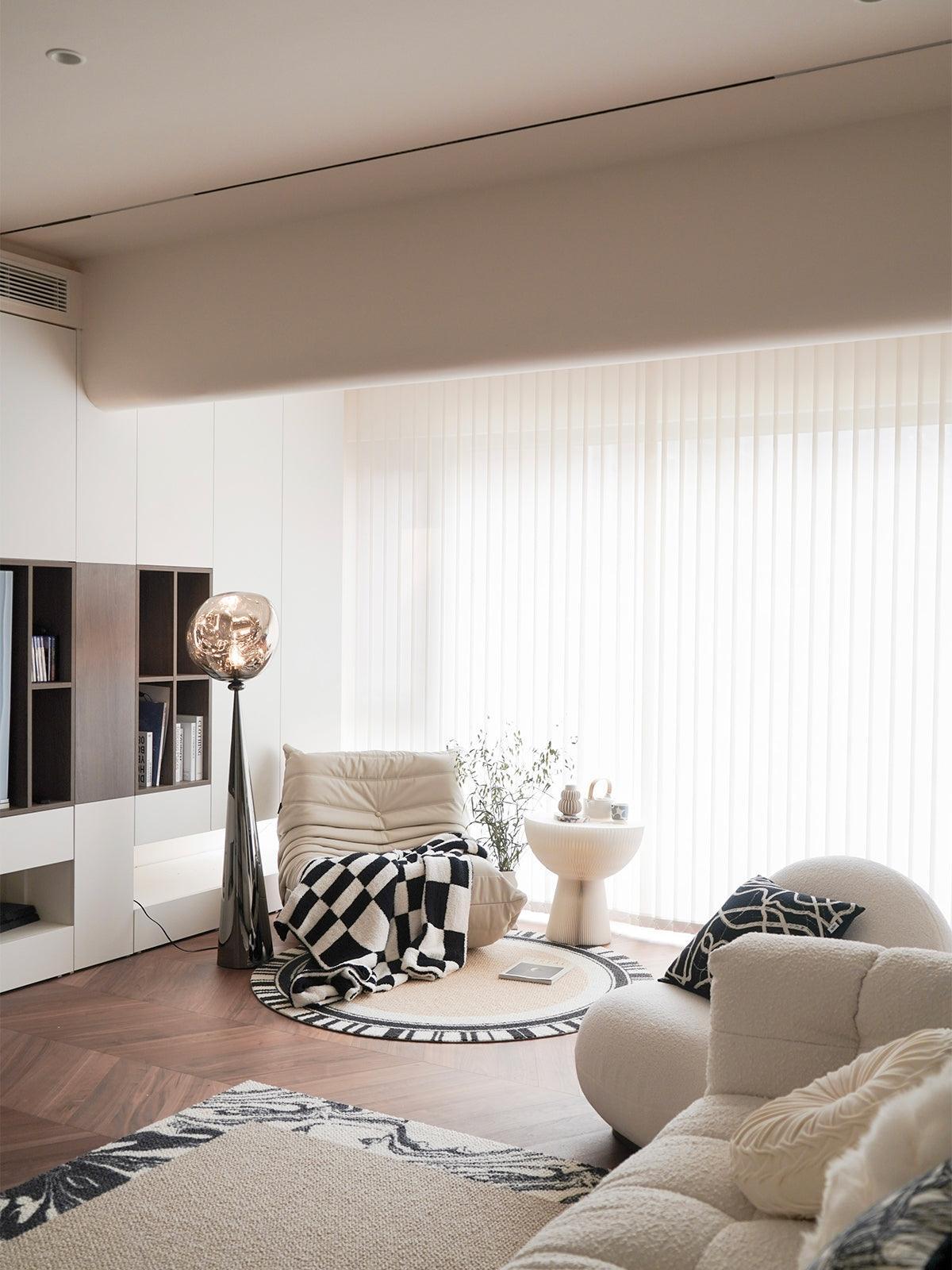 Ovexin Gray Contemporary Floor Lamp