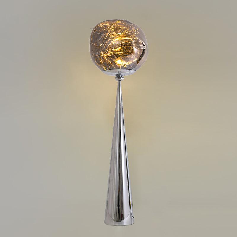 Ovexin Gray Contemporary Floor Lamp
