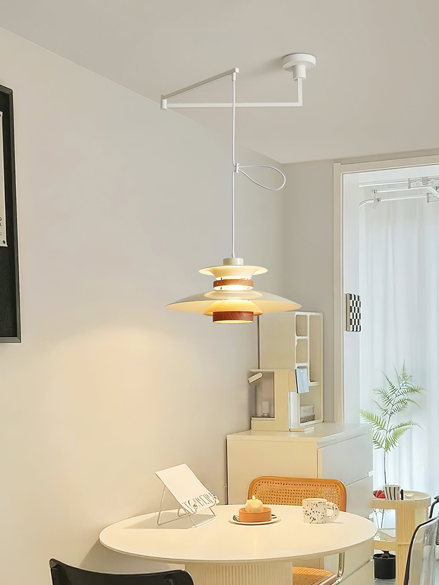 Sylania Steel & Wood Pendant Lamp