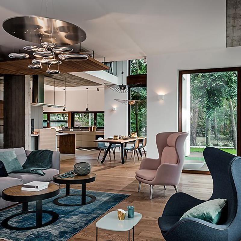 Orinanelle Chandelier Aluminum Sculptural