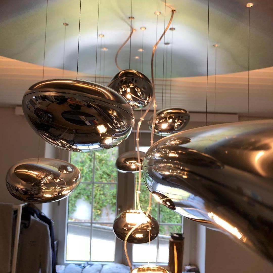 Orinanelle Chandelier Aluminum Sculptural