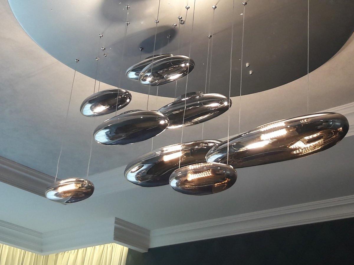 Orinanelle Chandelier Aluminum Sculptural