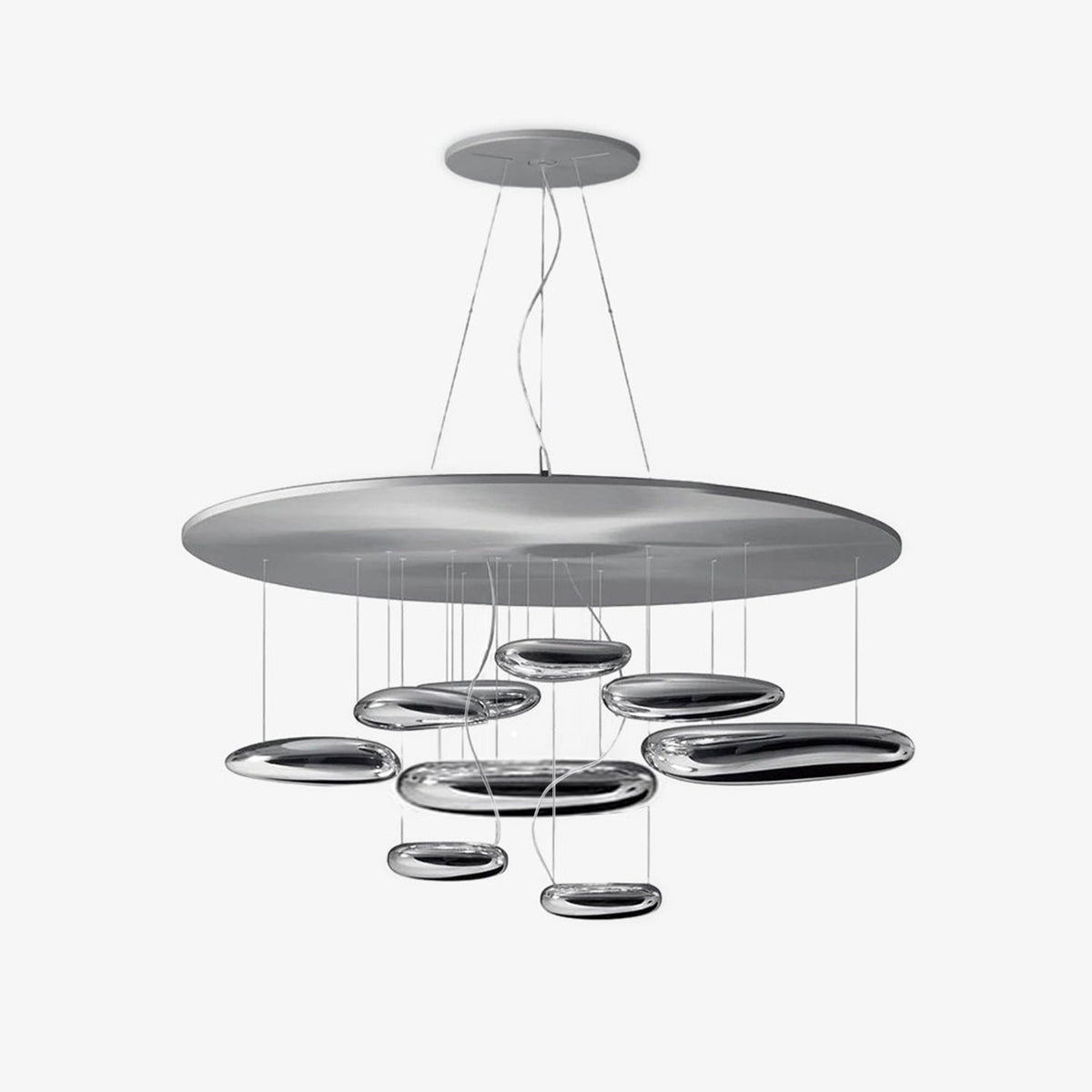 Orinanelle Chandelier Aluminum Sculptural