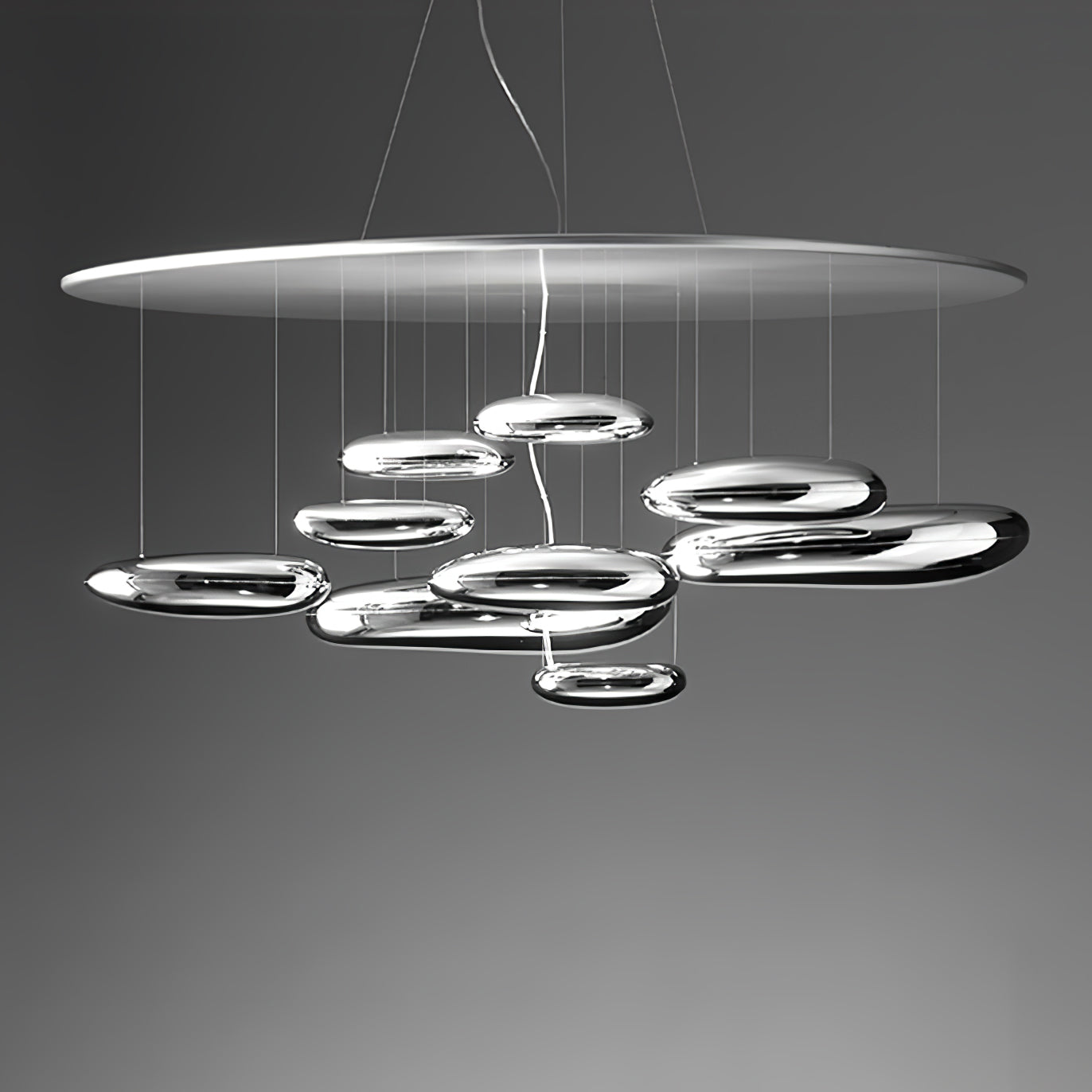 Orinanelle Chandelier Aluminum Sculptural