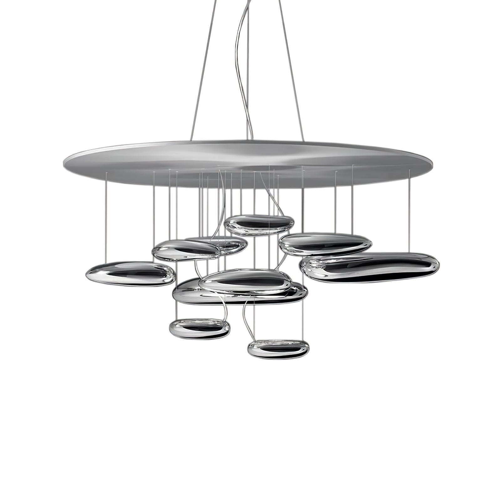 Orinanelle Chandelier Aluminum Sculptural