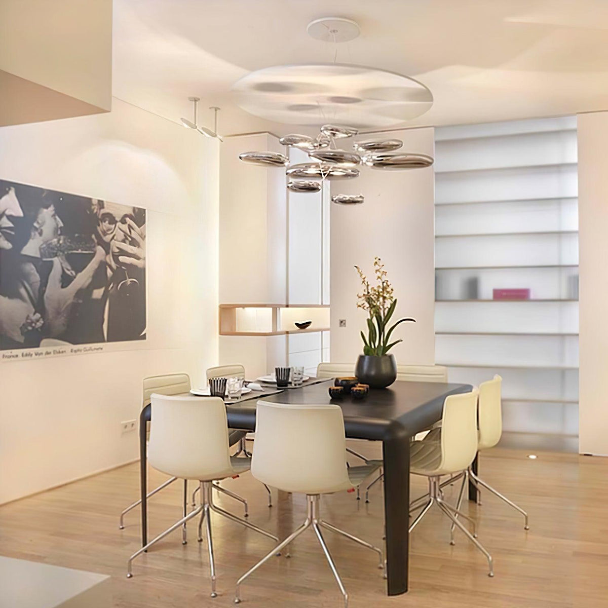 Orinanelle Chandelier Aluminum Sculptural