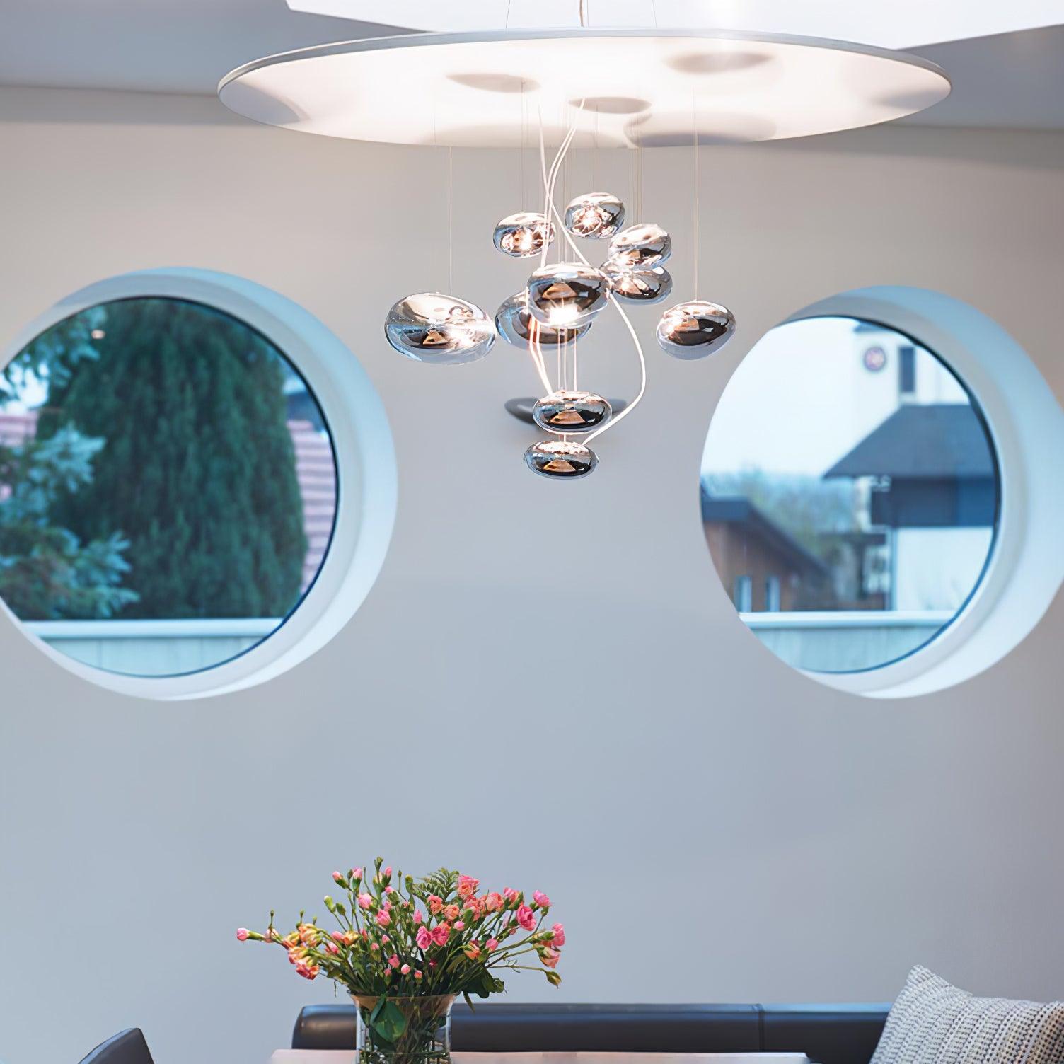 Orinanelle Chandelier Aluminum Sculptural