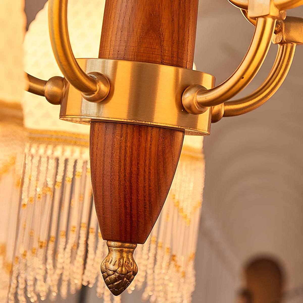 Yave Chandelier Tassel Glass Vintage