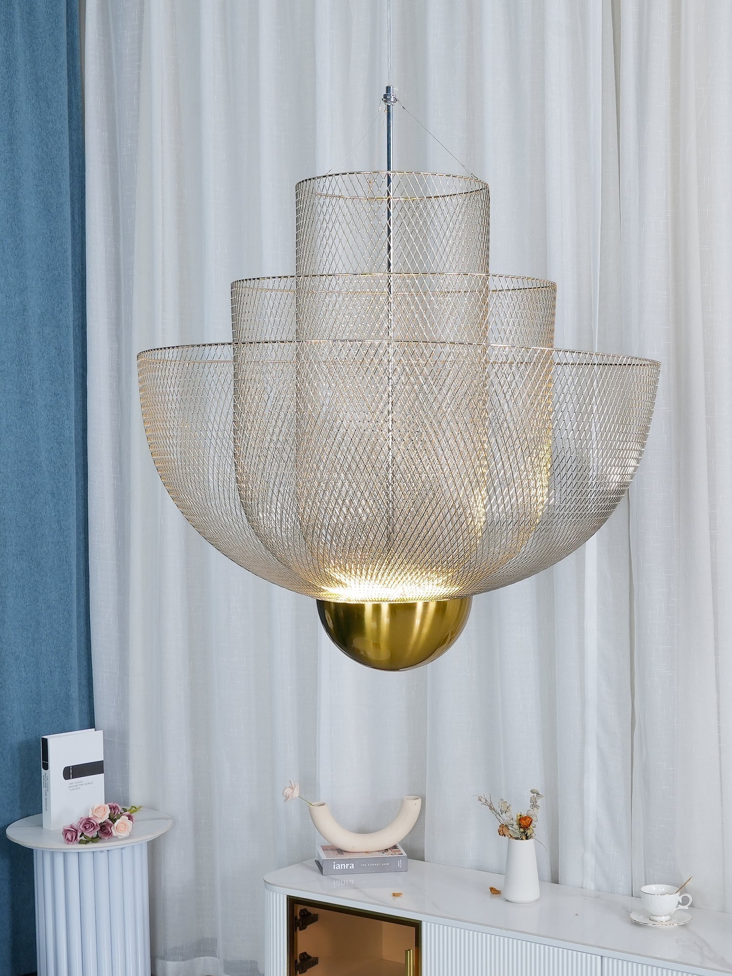 Terielissa Chandelier Meshmatics Hanging Radiant