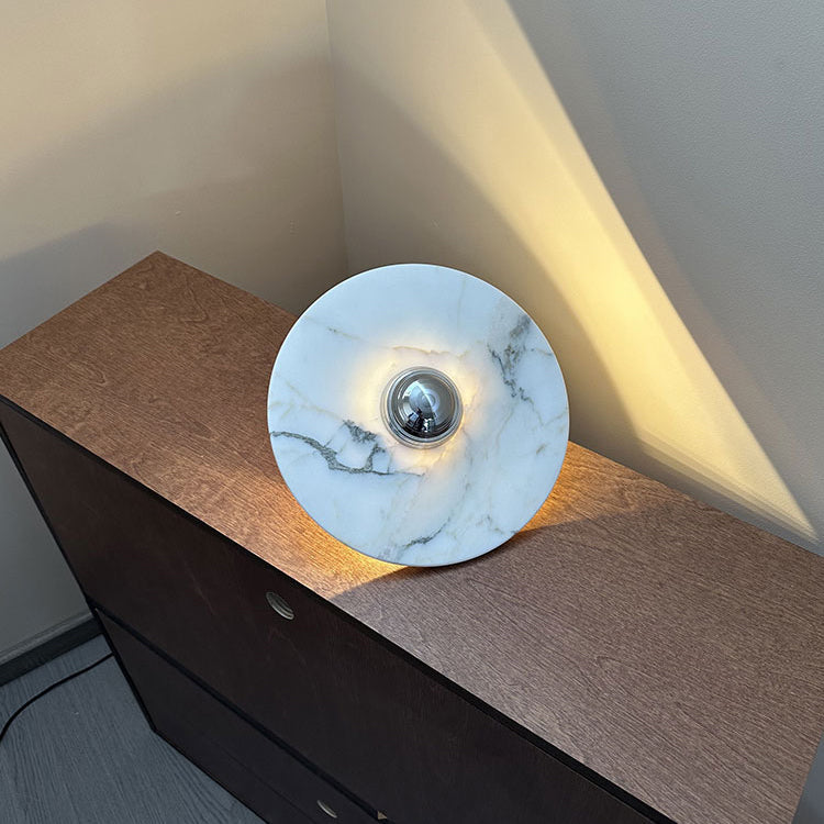 Alba Modern Minimalist Chrome Marble Wall Lamp