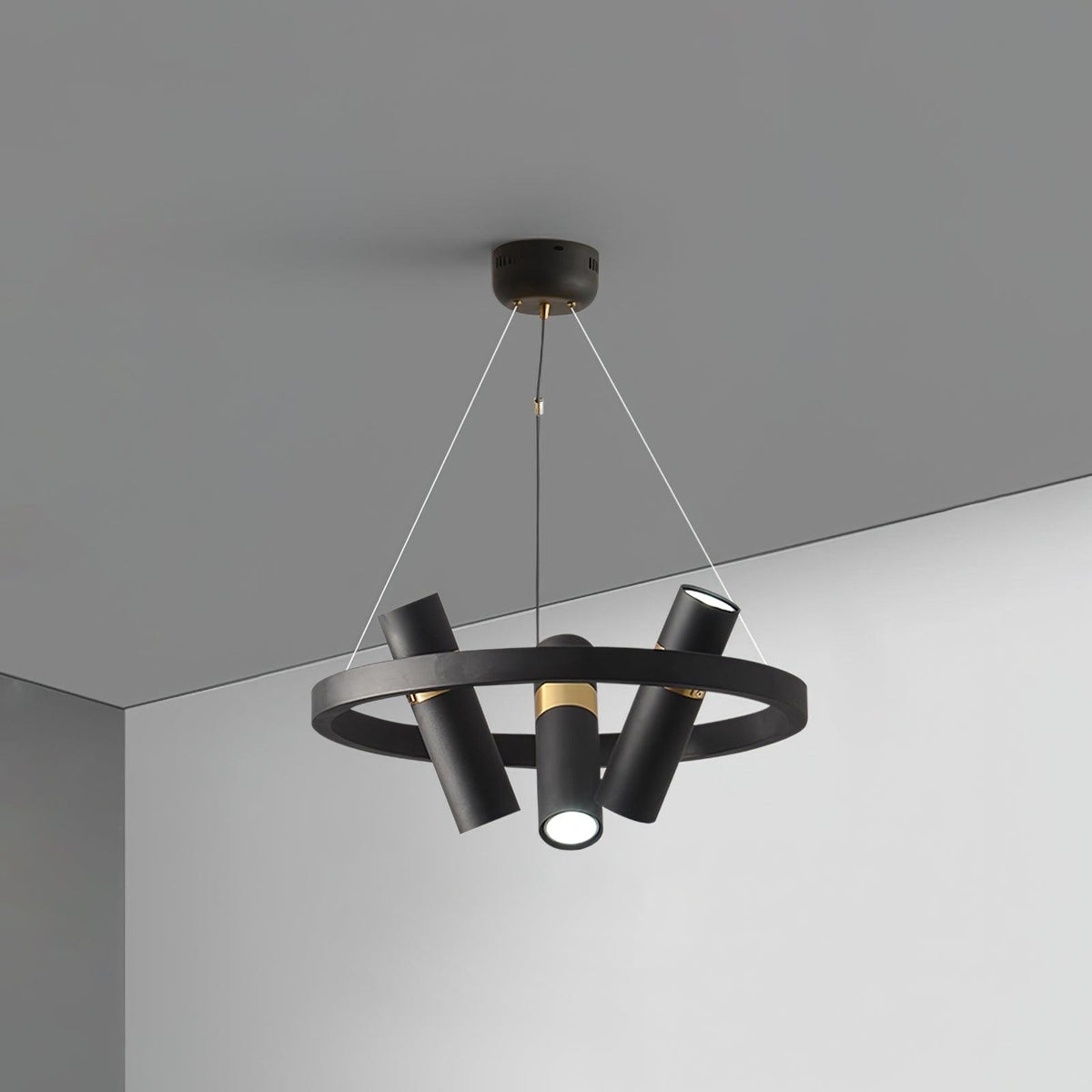 Celenora Industrial Acrylic Chandelier