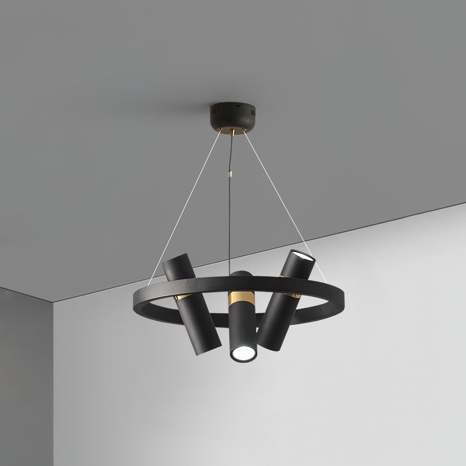 Celenora Industrial Acrylic Chandelier
